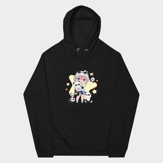 LouVoyage - Hoodie Women - Lady x Panda - Black & White - XS/3XL