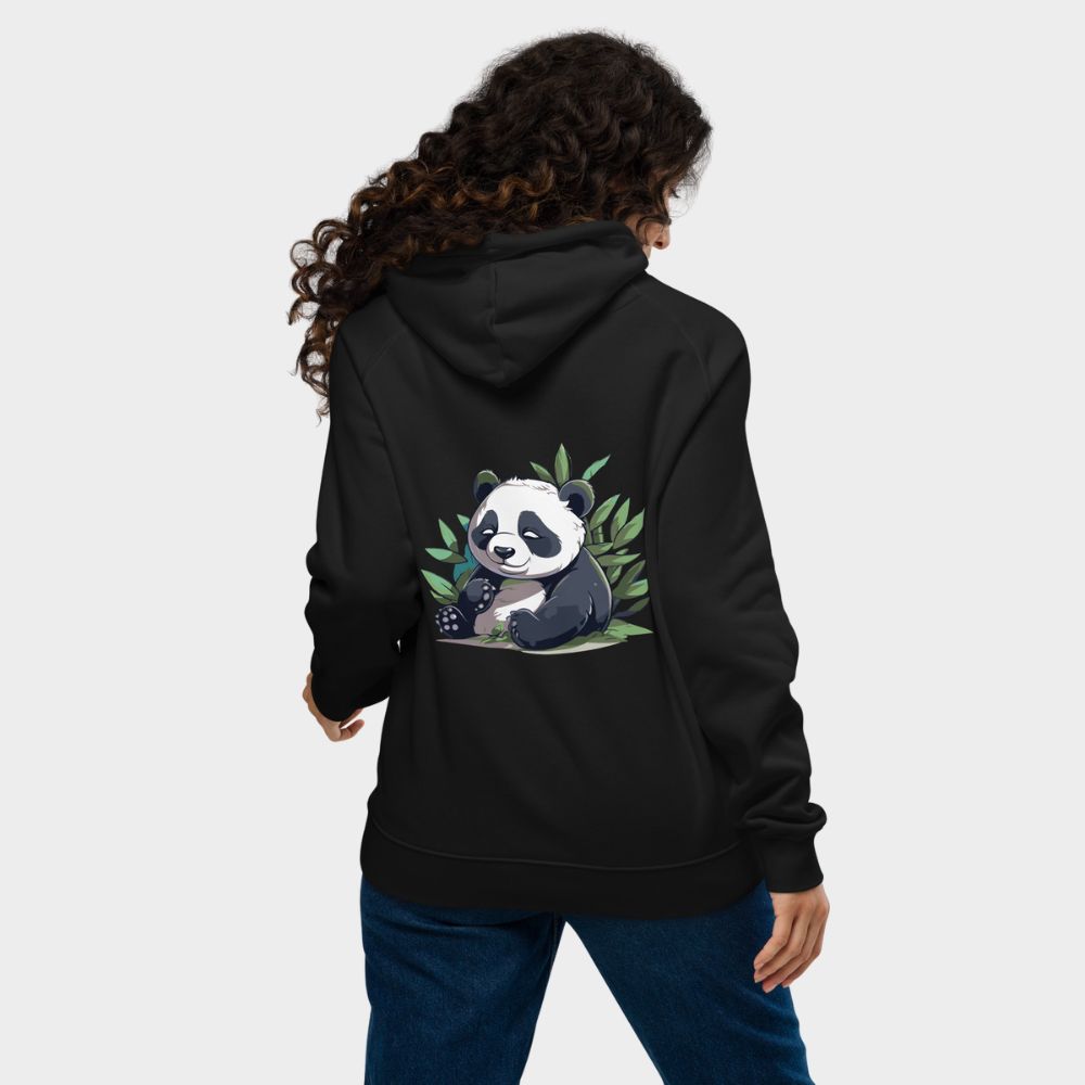 LouVoyage - Hoodie Women - Kawaii Panda - Black & White - XS/3XL