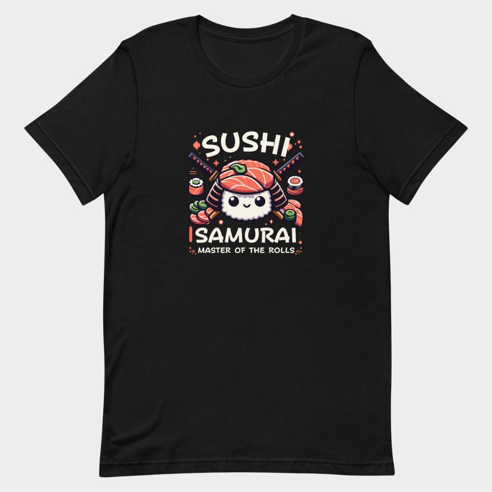 LouVoyage - T-shirt Men - Sushi Samurai - Black - XS/3XL