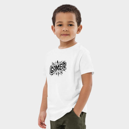 LouVoyage - T-shirt Boys - Gamer - White - 3/13Y