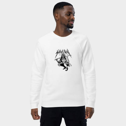 LouVoyage - Pullover Men - Samurai Spirit - White & Gray - XS/3XL