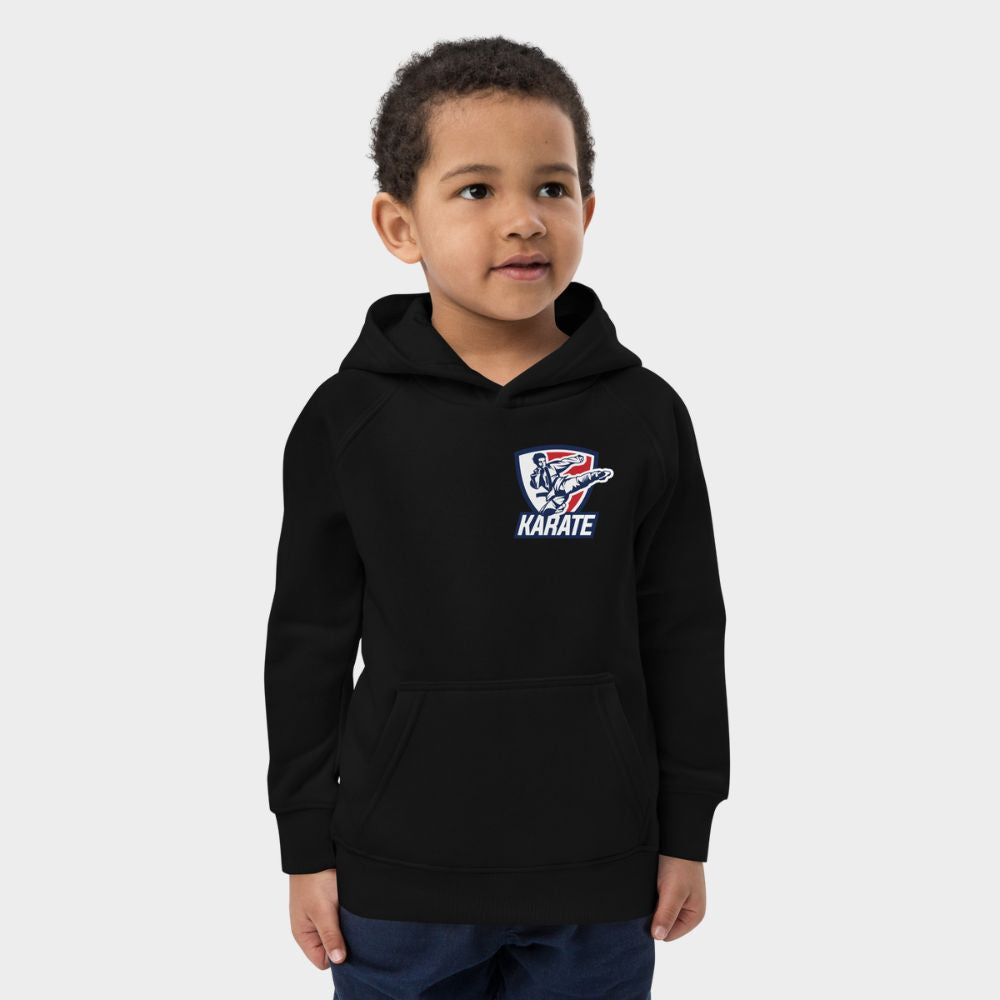 LouVoyage - Hoodie Boys - Karate Logo - Black & Gray - 4/12Y