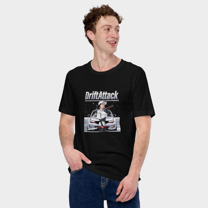 LouVoyage - T-shirt Men - Drift Attack - Black - XS/3XL