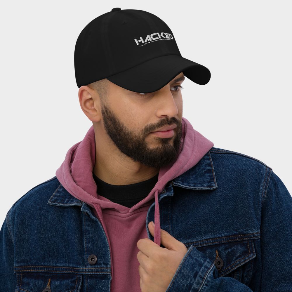 LouVoyage - Cap Men - Embroidery - Hacked - Black