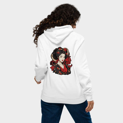 LouVoyage - Hoodie Women - Traditional Geisha - White - XS/3XL