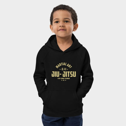 LouVoyage - Hoodie Boys - Jiu Jitsu - Black & Gray - 4/12Y