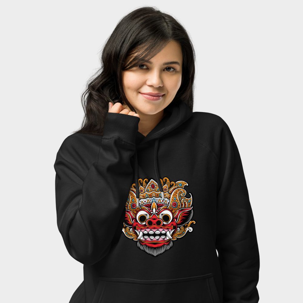 LouVoyage - Hoodie Women - Dragon Festival - Black & White - XS/3XL