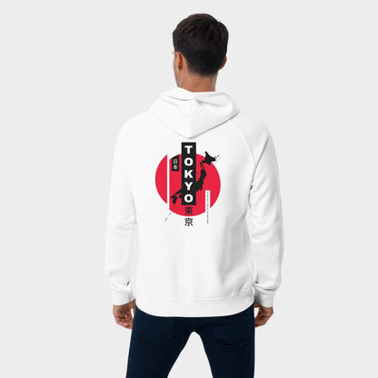 LouVoyage - Hoodie Men - Tokyo in Modern Japan - White - XS/3XL