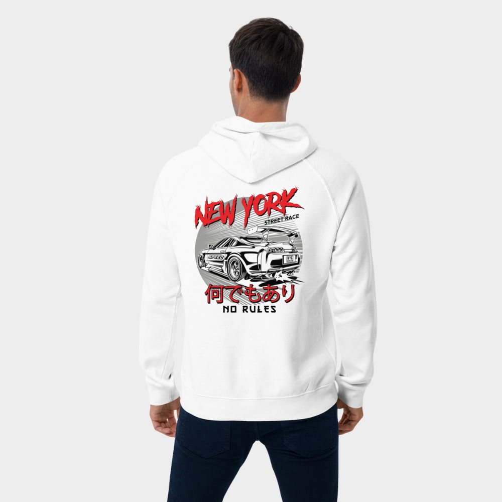 LouVoyage - Hoodie Men - JDM in NY - White - XS/3XL