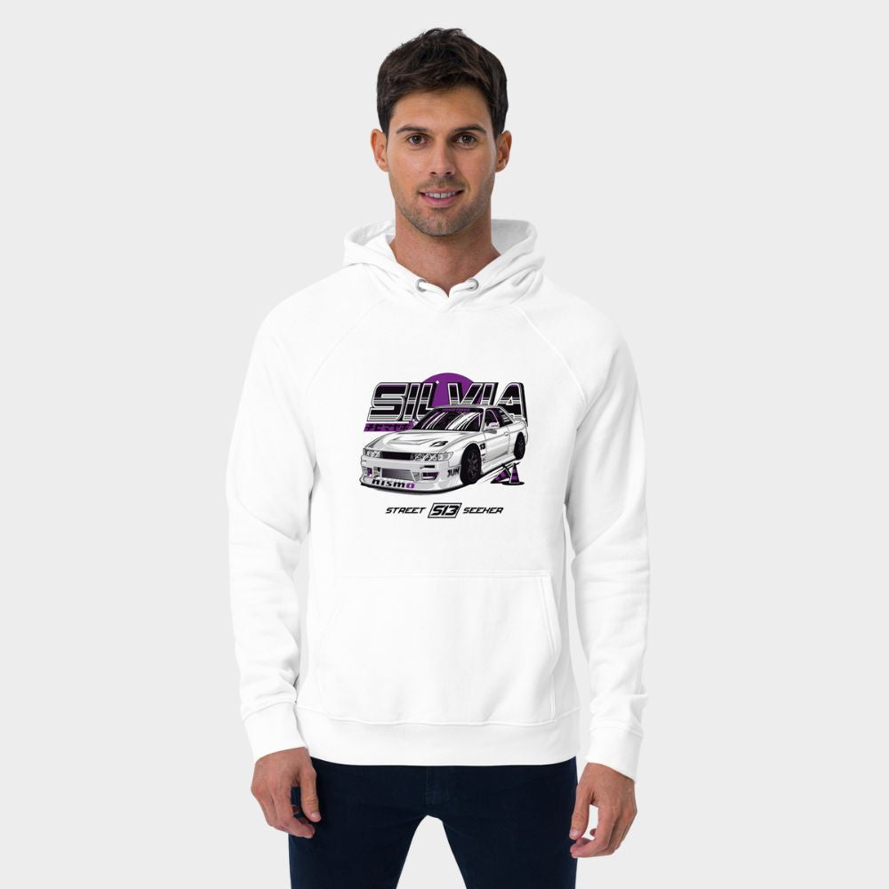 LouVoyage - Hoodie Men - Silvia S13 - White - XS/3XL