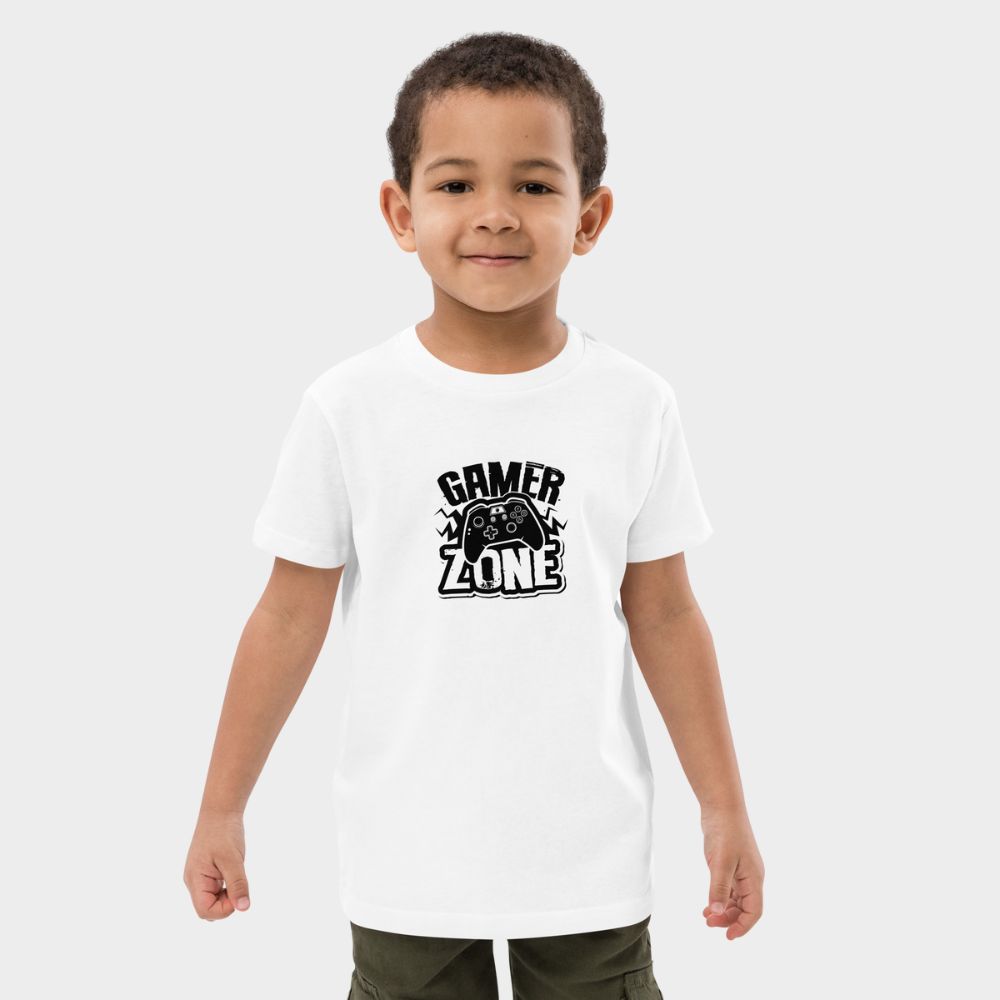 LouVoyage - T-shirt Boys - Gamer Zone - White - 3/13Y