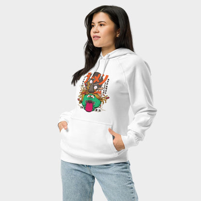 LouVoyage - Hoodie Women - Ramen Monster - White - XS/3XL