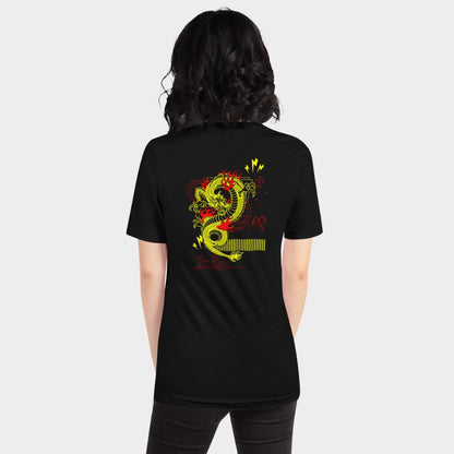 LouVoyage - T-shirt Women - Dragon Instinct - Black - XS/3XL