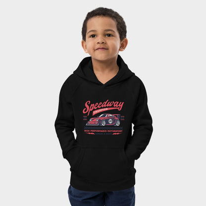 LouVoyage - Hoodie Boys - Speedway - Black & Gray - 4/12Y