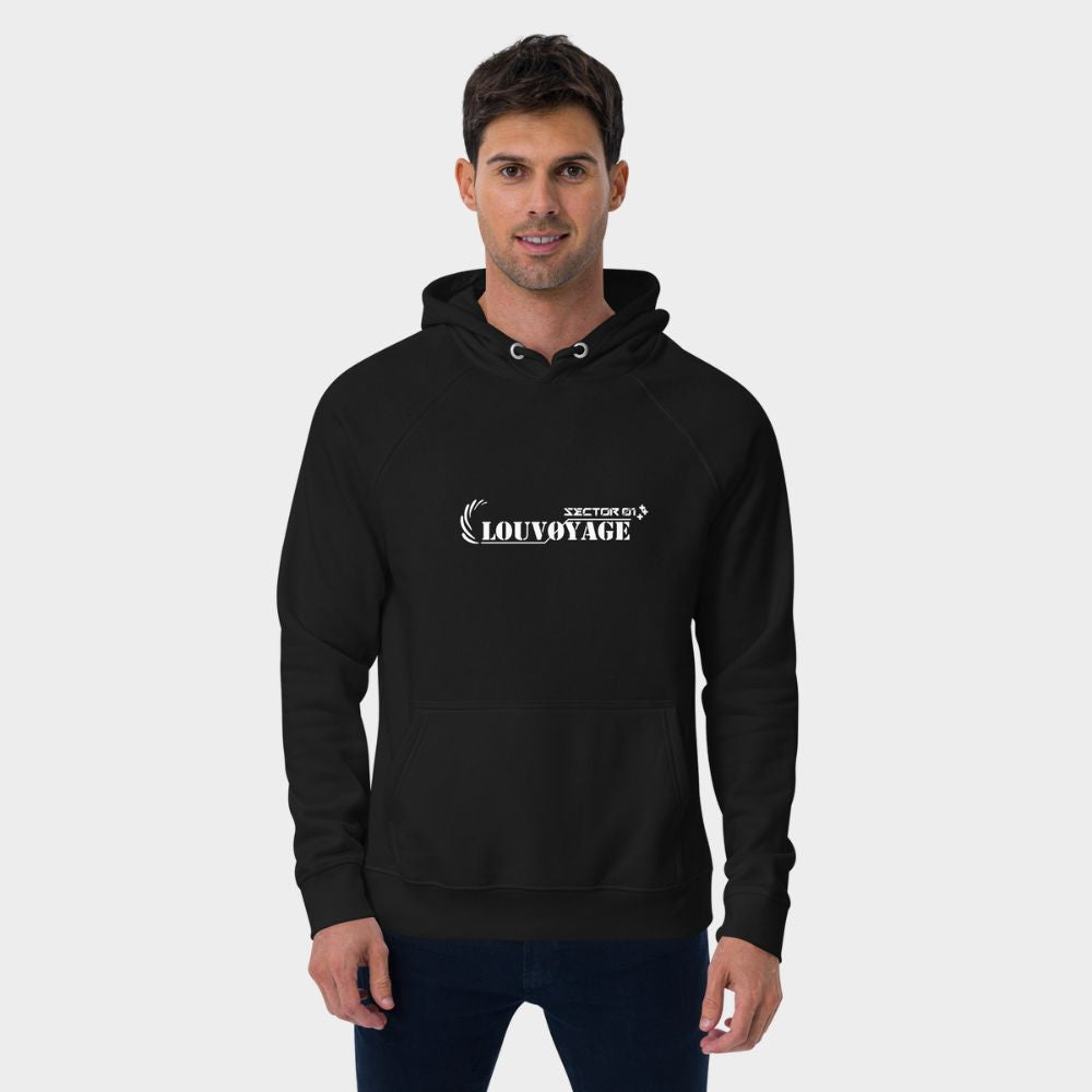 LouVoyage - Hoodie Men - Cyber LouVoyage - Black - XS/3XL