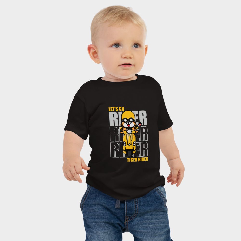 LouVoyage - T-shirt Baby - Rider - Black - 6/24M