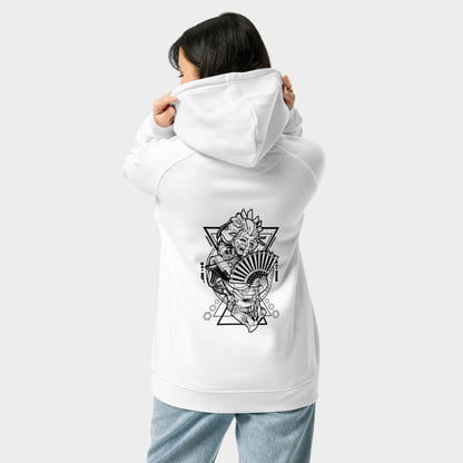 LouVoyage - Hoodie Women - Meca Geisha - White - XS/3XL