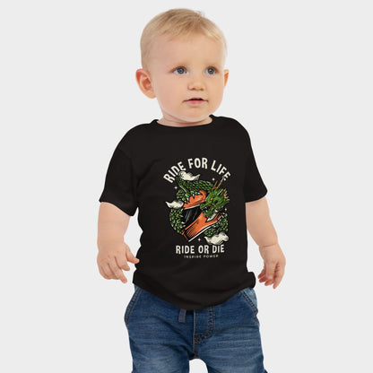 LouVoyage - T-shirt Baby - Dragon Rider - Black - 6/24M