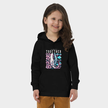 LouVoyage - Hoodie Girls - Life within Death - Black & Gray - 4/12Y