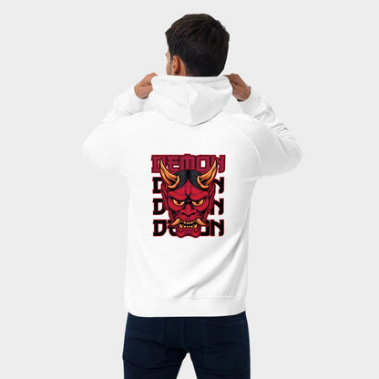 LouVoyage - Hoodie Men - Oni Demon - White - XS/3XL