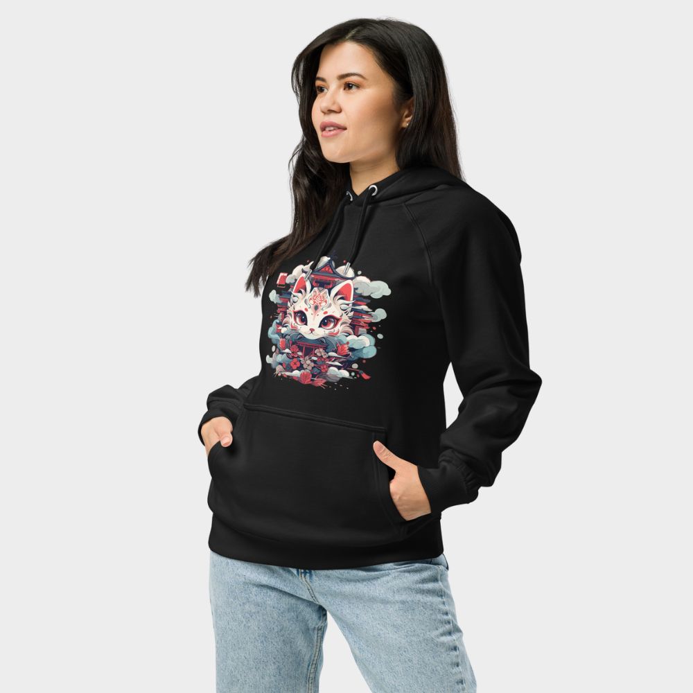 LouVoyage - Hoodie Women - Fox Shinto - Black & White - XS/3XL