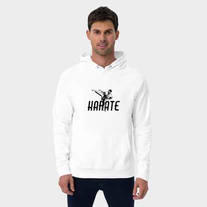 LouVoyage - Hoodie Men - Karate - White & Orange - XS/3XL