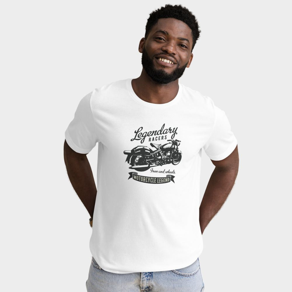 LouVoyage - T-shirt Men - Legendary Racer - White - XS/3XL