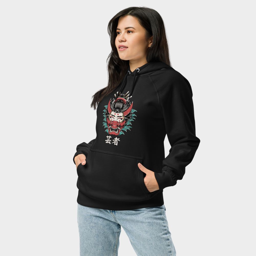 LouVoyage - Hoodie Women - Demon Geisha - Black - XS/3XL