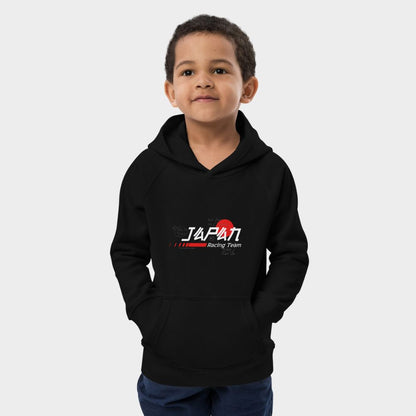 LouVoyage - Hoodie Boys - Japan Racing Team - Black & Gray - 4/12Y