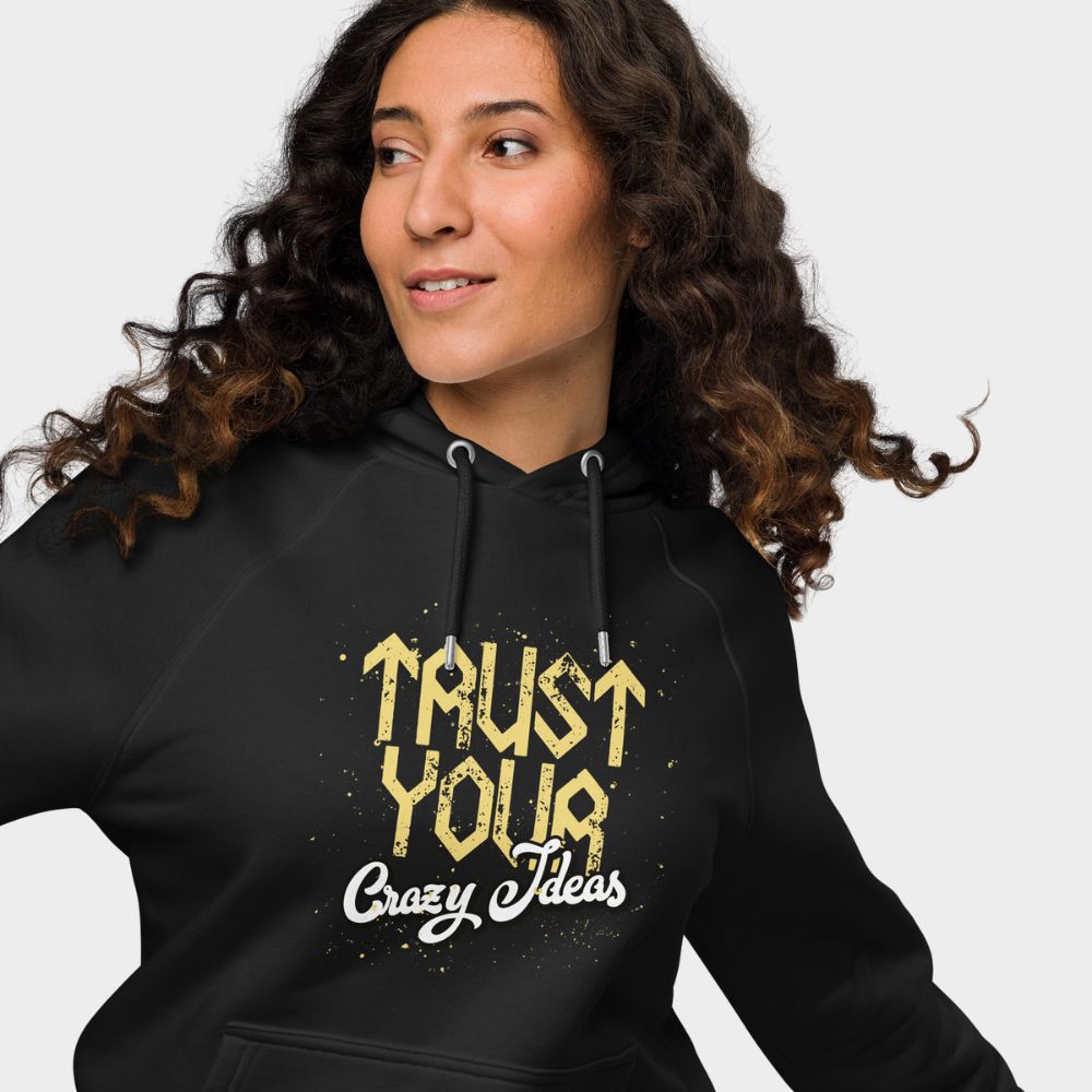 LouVoyage - Hoodie Women - Crazy Life - Black - XS/3XL