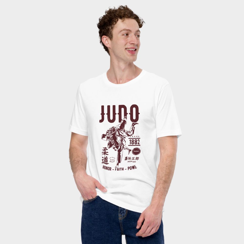 LouVoyage - T-shirt Men - Judo - White - XS/3XL