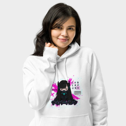 LouVoyage - Hoodie Women - Cyberpunk Women - White - XS/3XL