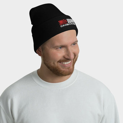 LouVoyage - Beanie Men - Embroidery - JDM Life - Black & Gray