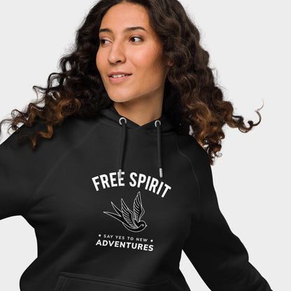 LouVoyage - Hoodie Women - Free Spirit - Black - XS/3XL