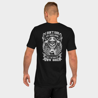 LouVoyage - T-shirt Men - Biker's Motto - Black - XS/3XL