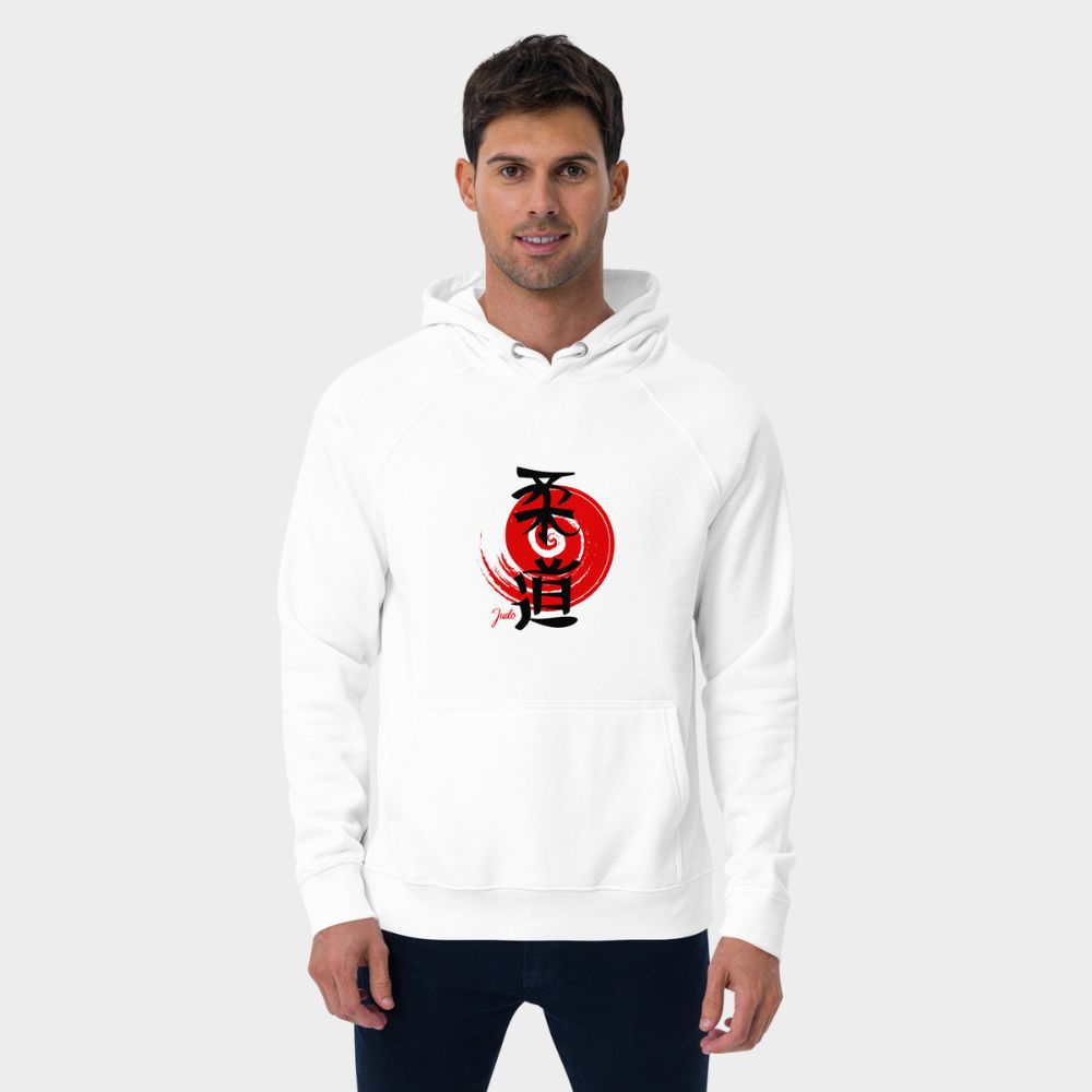 LouVoyage - Hoodie Men - Judo Sign - White - XS/3XL