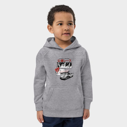 LouVoyage - Hoodie Boys - Anime Racing - Gray - 4/12Y