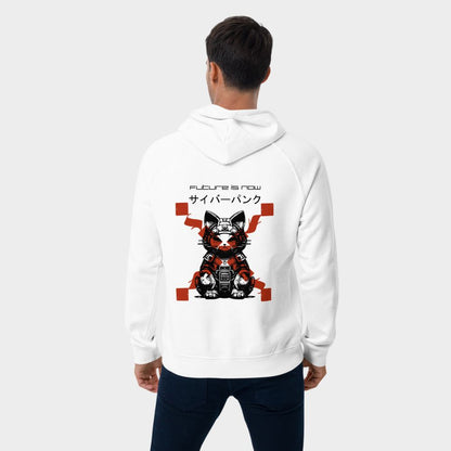 LouVoyage - Hoodie Men - Cyber Samurai - White - XS/3XL