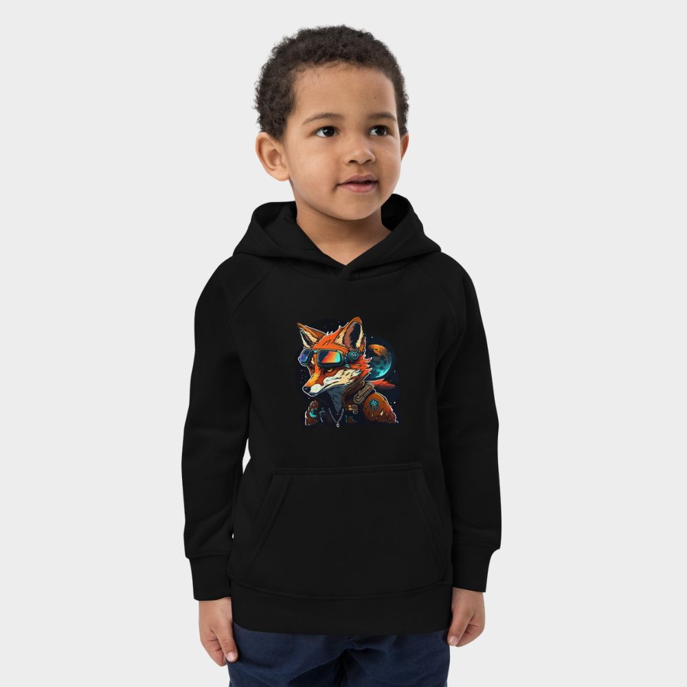 LouVoyage - Hoodie Boys - Beta Fox - Black & Gray - 4/12Y