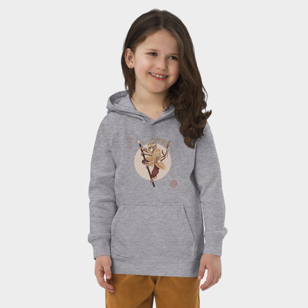 LouVoyage - Hoodie Girls - Wukong - Gray - 4/12Y