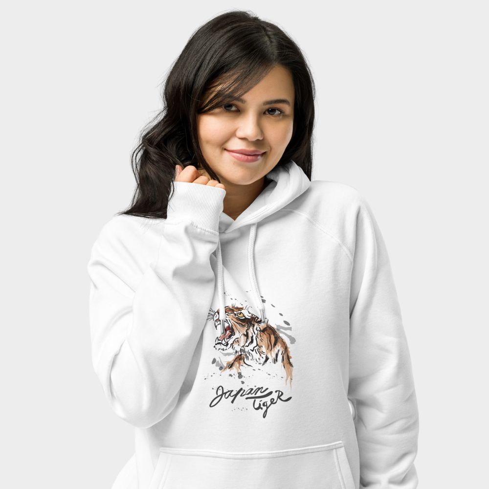 LouVoyage - Hoodie Women - Japan Tiger - White - XS/3XL