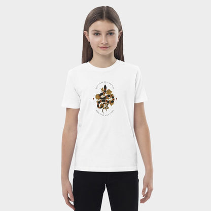 LouVoyage - T-shirt Girls - Snake of the Night - White - 3/13Y