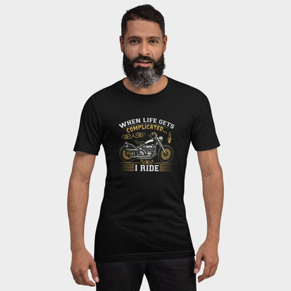 LouVoyage - T-shirt Men - Cafe Racer - Black - XS/3XL