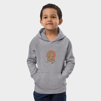 LouVoyage - Hoodie Boys - Japanese Tiger Style - Gray - 4/12Y