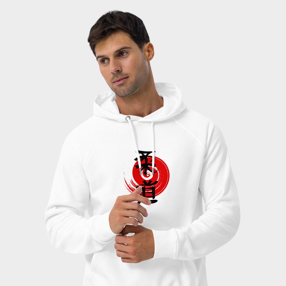 LouVoyage - Hoodie Men - Judo Sign - White - XS/3XL