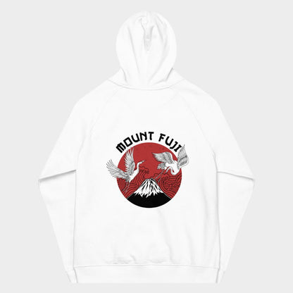 LouVoyage - Hoodie Men - Mount Fuji - White - XS/3XL