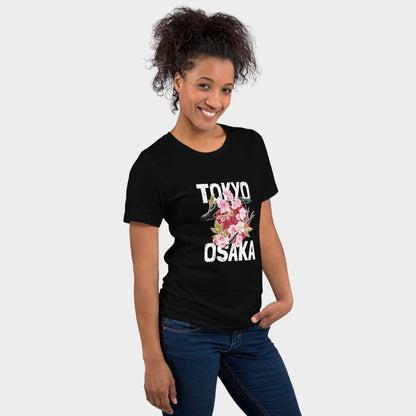 LouVoyage - T-shirt Women - Tokyo x Osaka - Black - XS/3XL