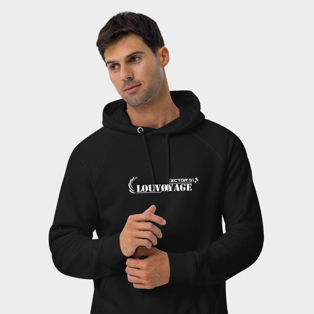 LouVoyage - Hoodie Men - Cyber LouVoyage - Black - XS/3XL