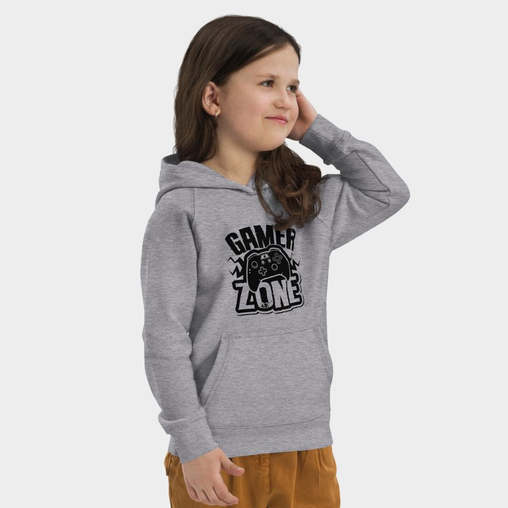 LouVoyage - Hoodie Girls - Gamer Zone - Gray - 4/12Y