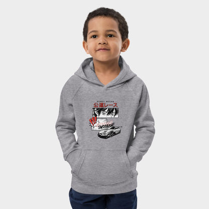 LouVoyage - Hoodie Boys - Anime Racing - Gray - 4/12Y